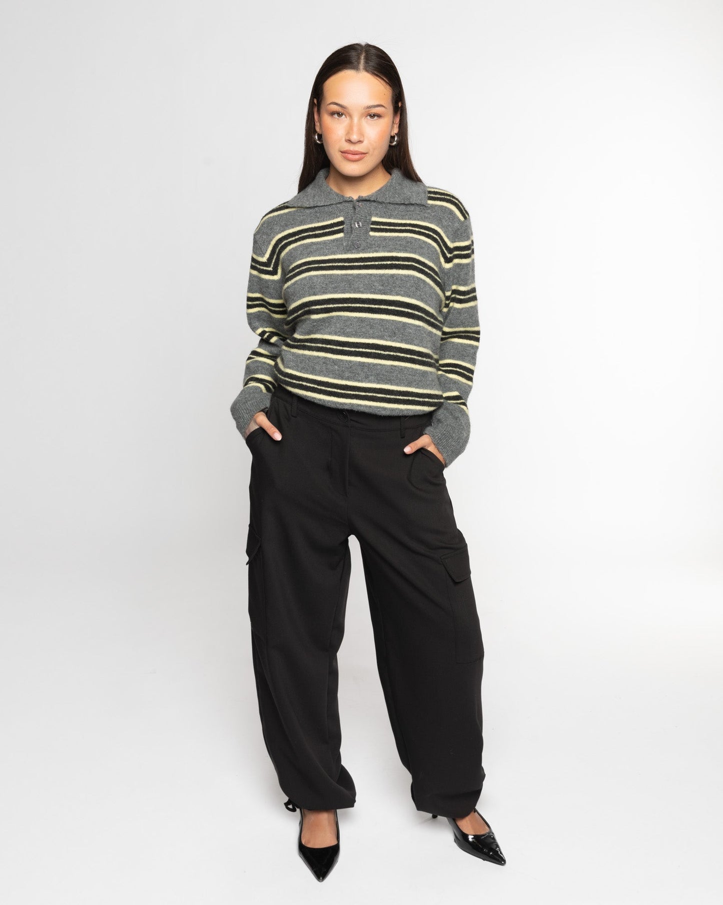 CARGO PANTALON TALL ZWART