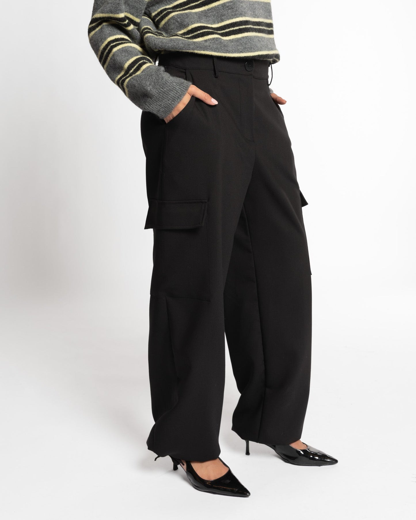 CARGO PANTALON ZWART