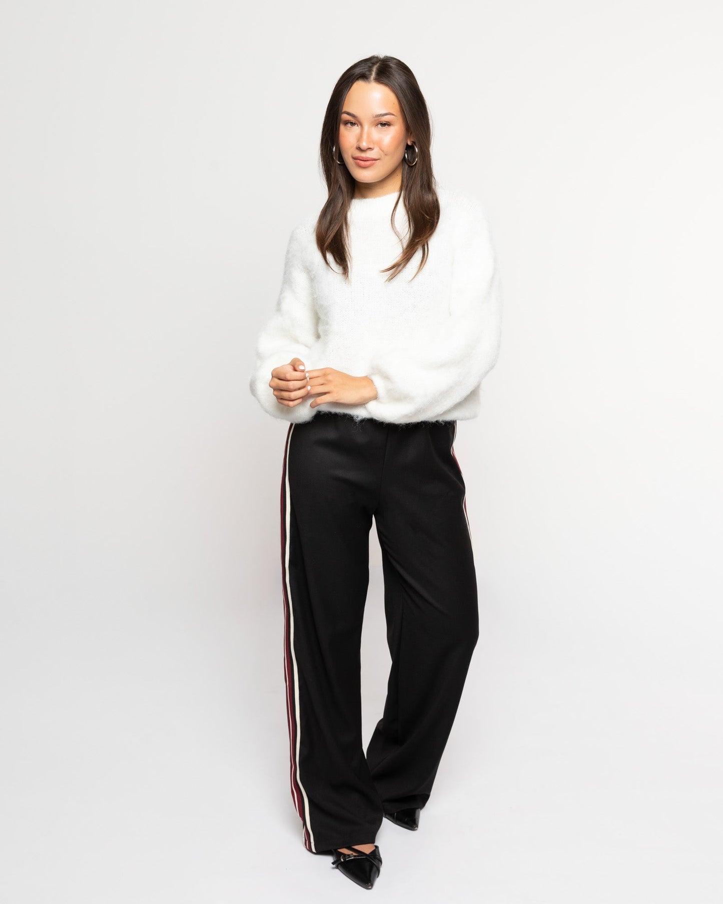 JUUL STRIPE TAPE PANTALON TALL ZWART