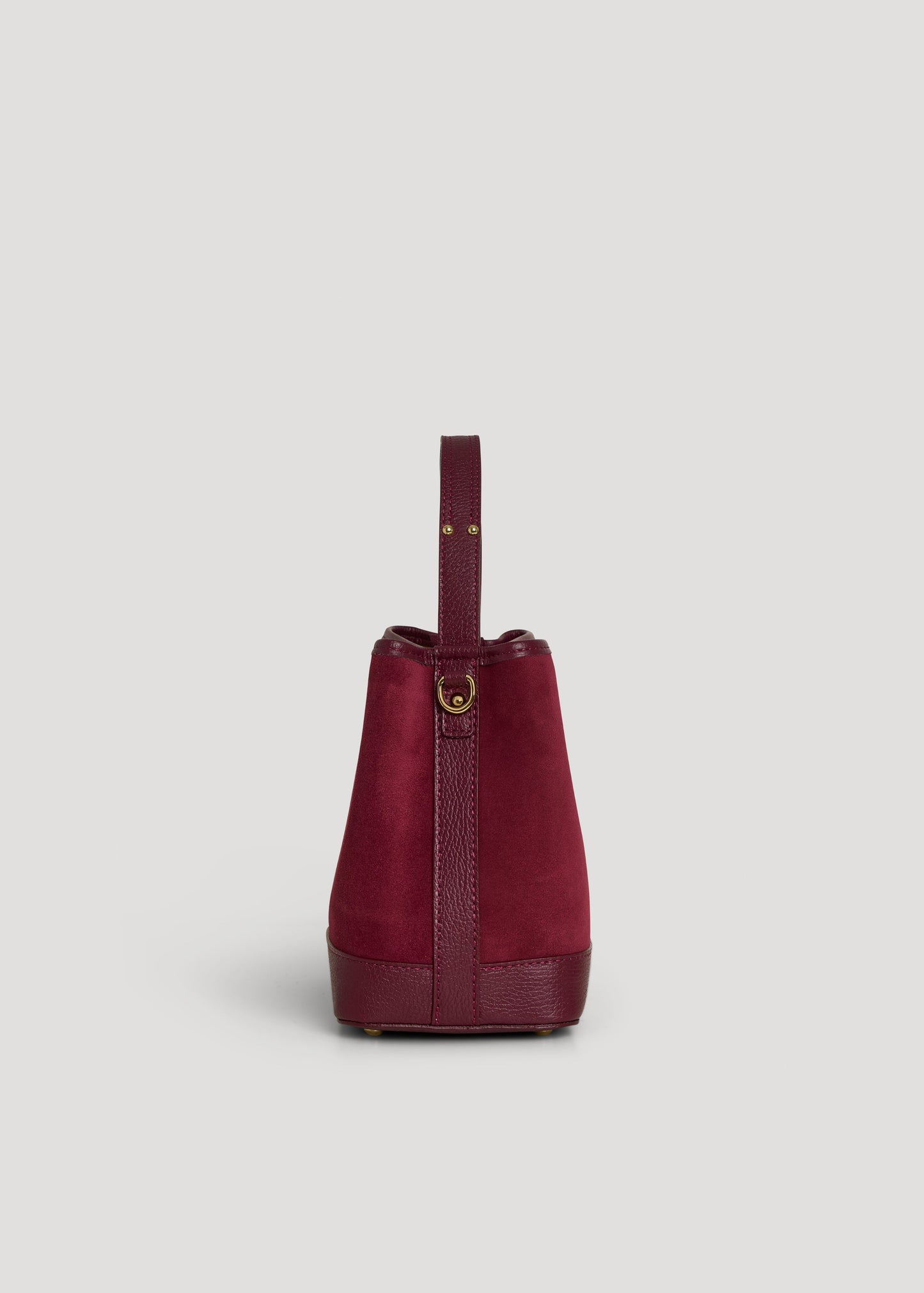 Borsa Kendy in Camoscio e Pelle Borgogna