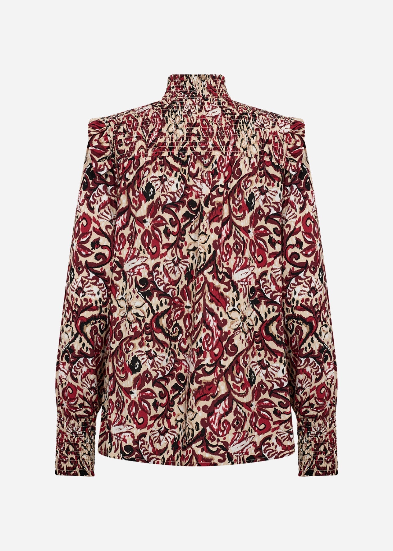 Isabella™ – Blusa Floral de Cuello Alto