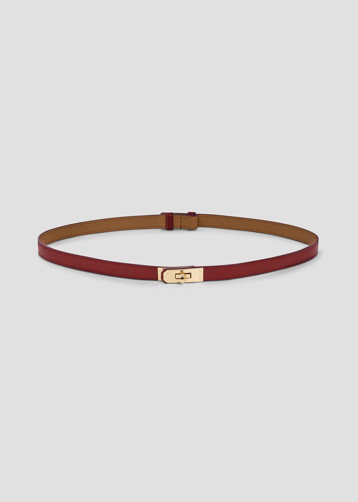 Cintura Baronne in pelle Borgogna Gift