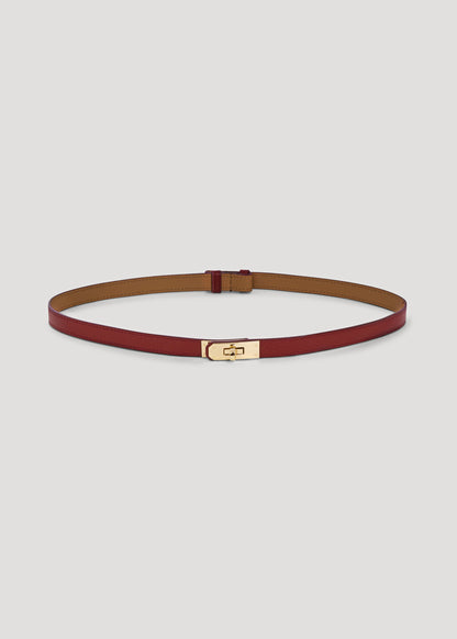 Cintura Baronne in pelle Borgogna Gift