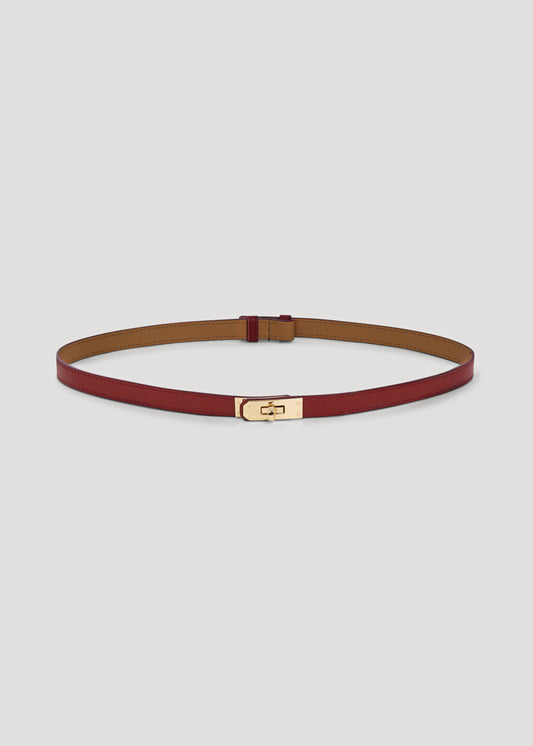 Cintura Baronne in pelle Borgogna Gift
