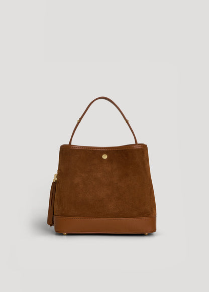 Borsa Kendy in Camoscio e Pelle Cuoio