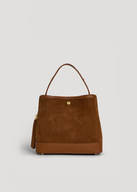 Borsa Kendy in Camoscio e Pelle Cuoio