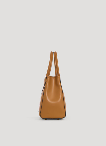 Borsa Chloe micro in pelle spazzolata Cuoio