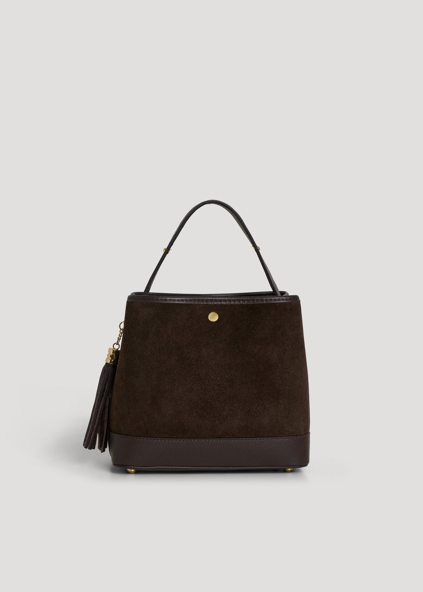 Borsa Kendy in Camoscio e Pelle Testa di Moro