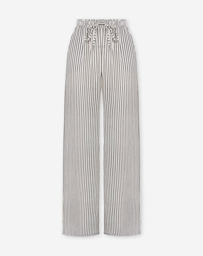 CLARA STRIPE PANTALON TALL ZWART