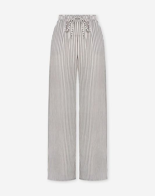 CLARA STRIPE PANTALON TALL ZWART