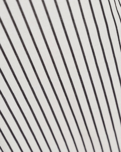 CLARA STRIPE PANTALON PETITE ZWART