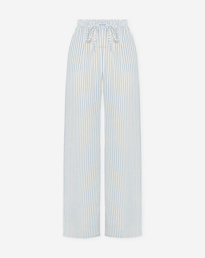 CLARA STRIPE PANTALON TALL LICHTBLAUW