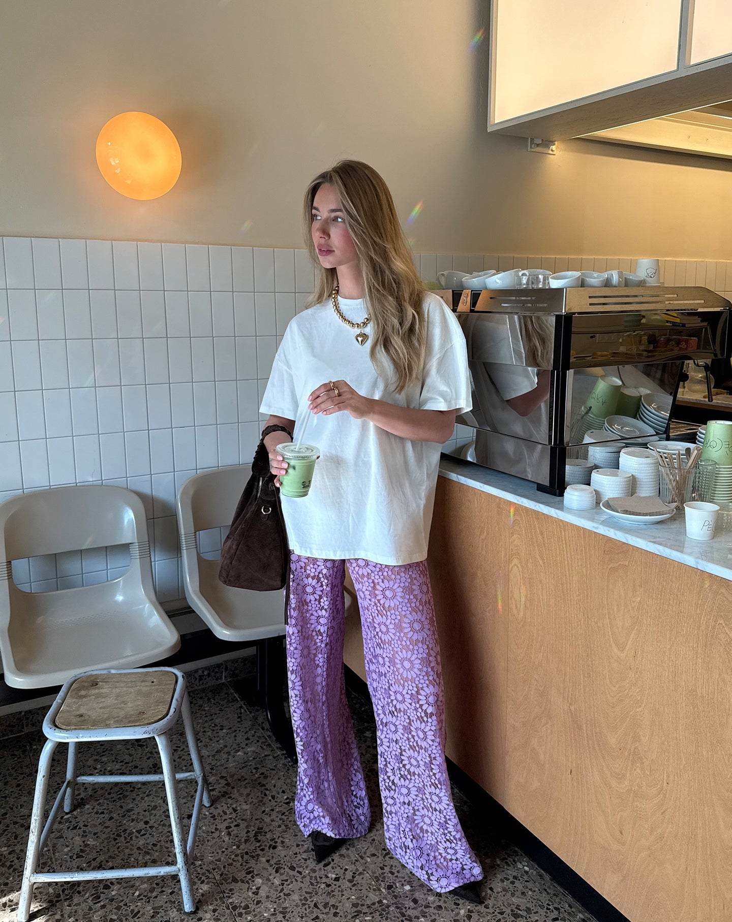 HOLLY LACE PANTS  LILA