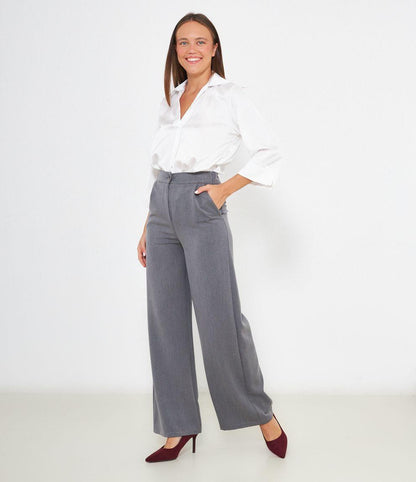 Pantalon de tiro alto