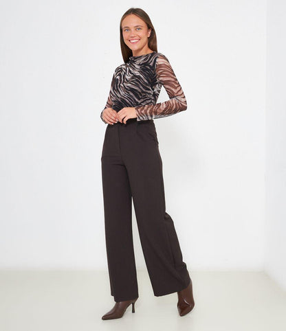Pantalon de tiro alto