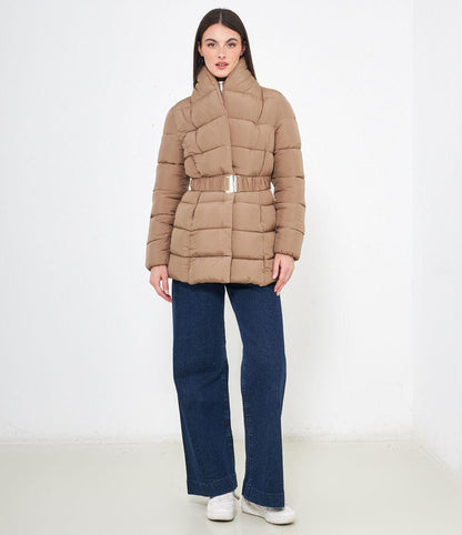 CHAQUETA ACOLCHADA MEDIO LARGA