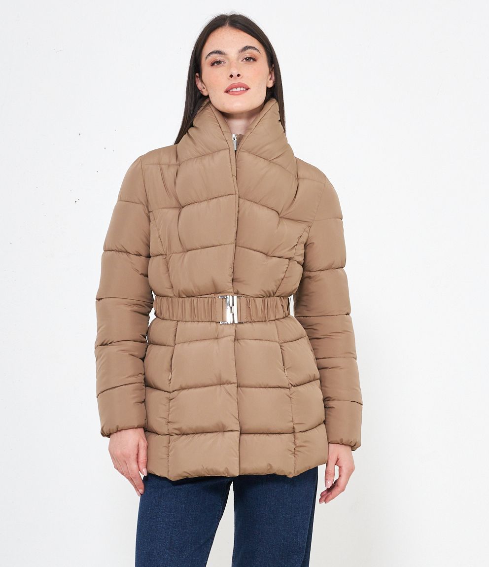CHAQUETA ACOLCHADA MEDIO LARGA
