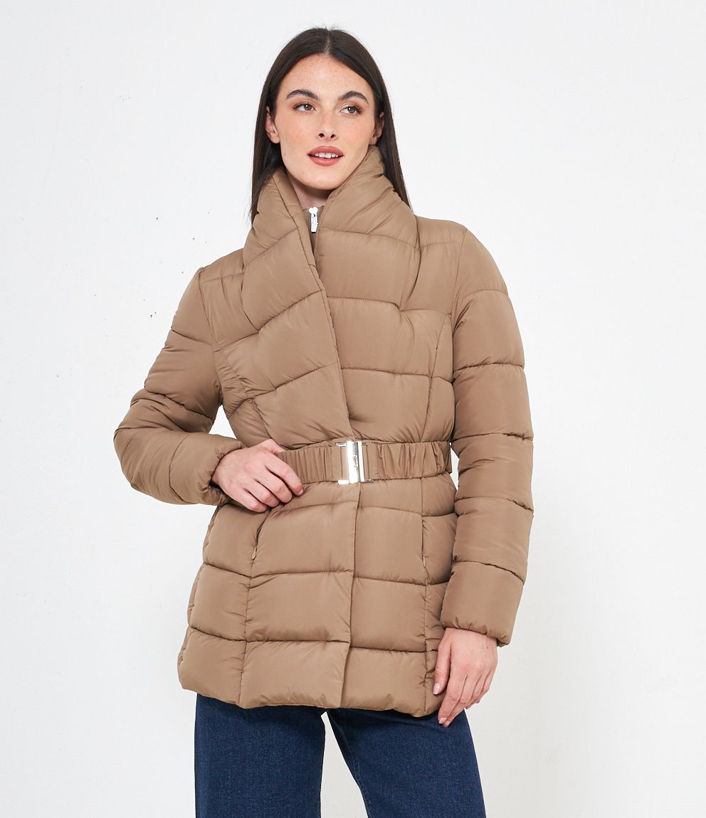 CHAQUETA ACOLCHADA MEDIO LARGA