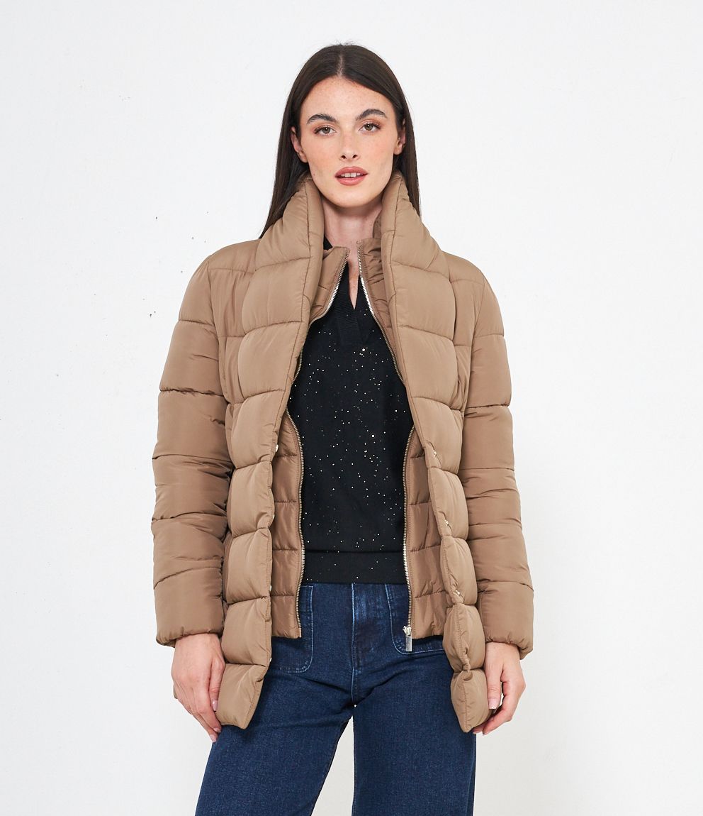 CHAQUETA ACOLCHADA MEDIO LARGA