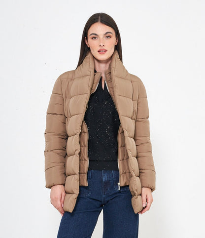 CHAQUETA ACOLCHADA MEDIO LARGA