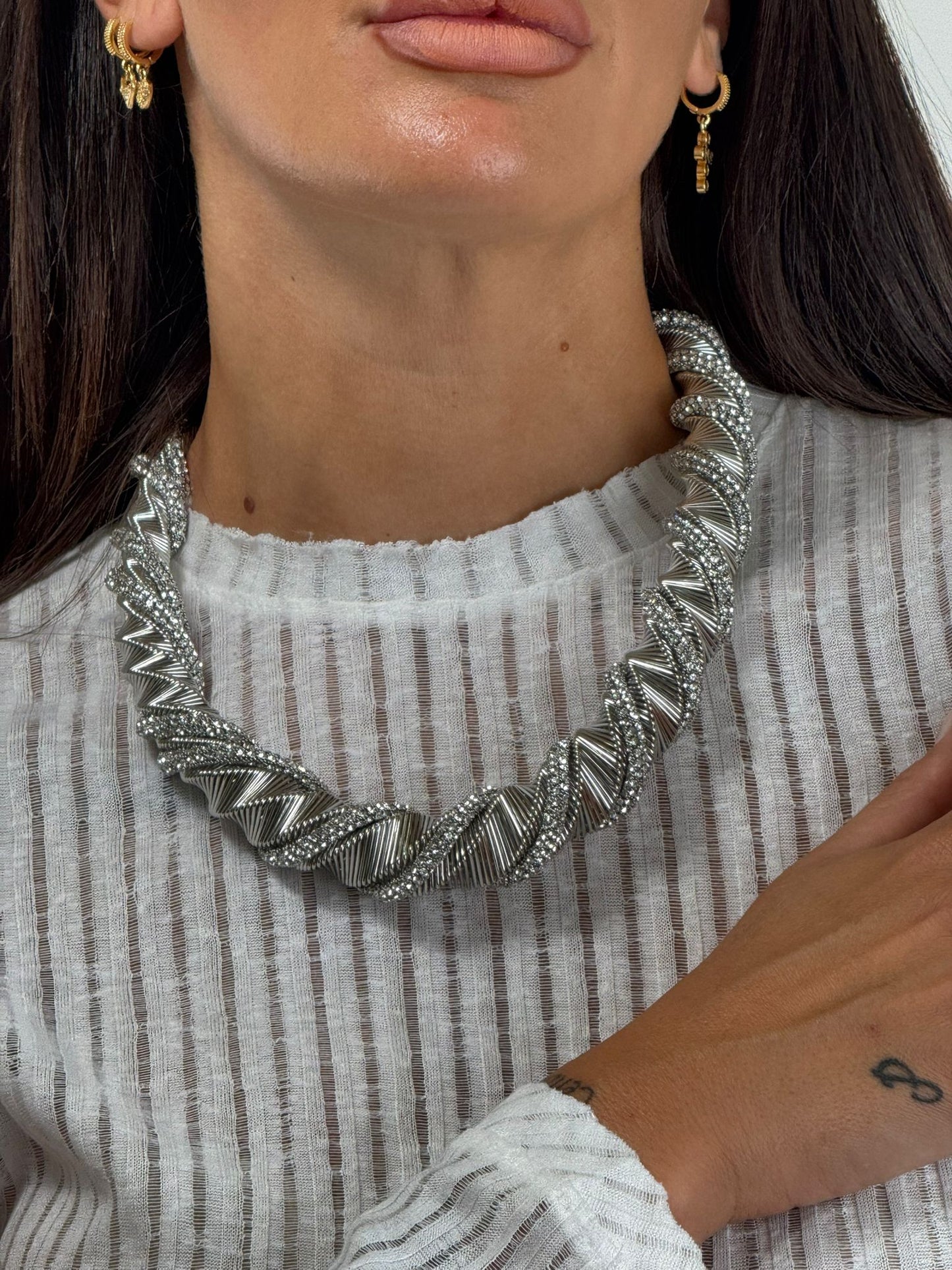 Collana spirale Silver shine