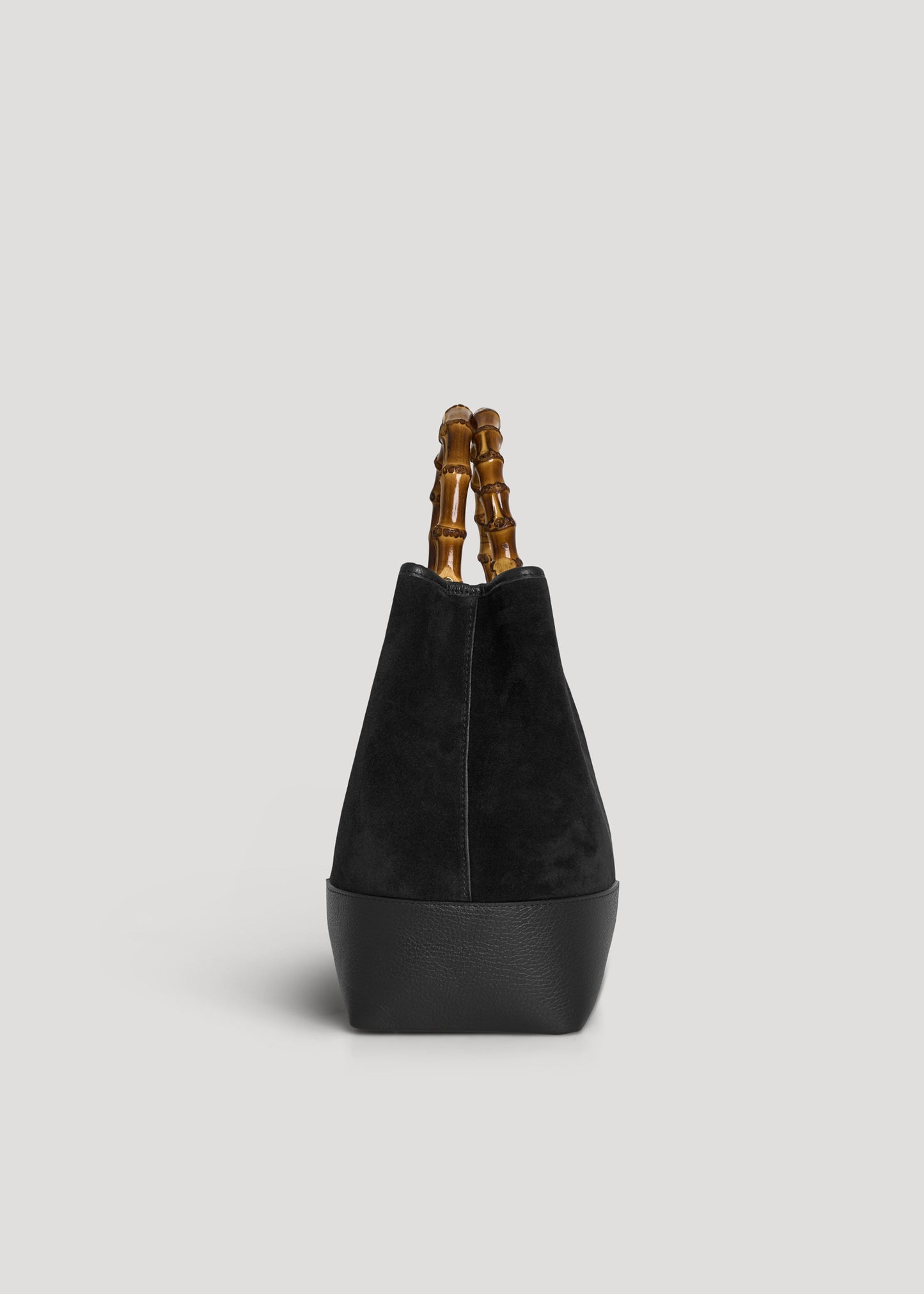 Borsa Bamboo Babe in Camoscio e Pelle Nera