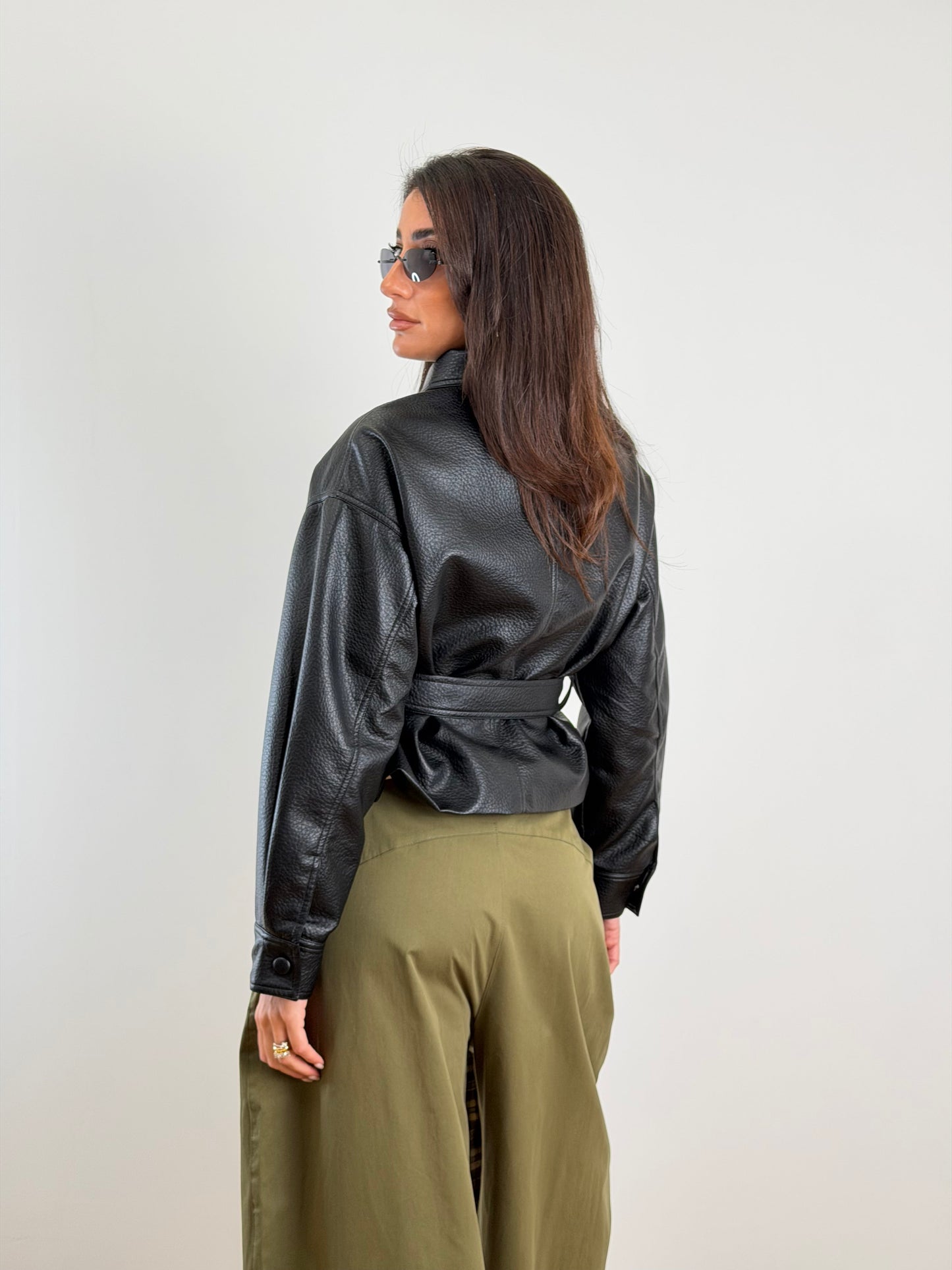 Jacket ecopelle nero 8961