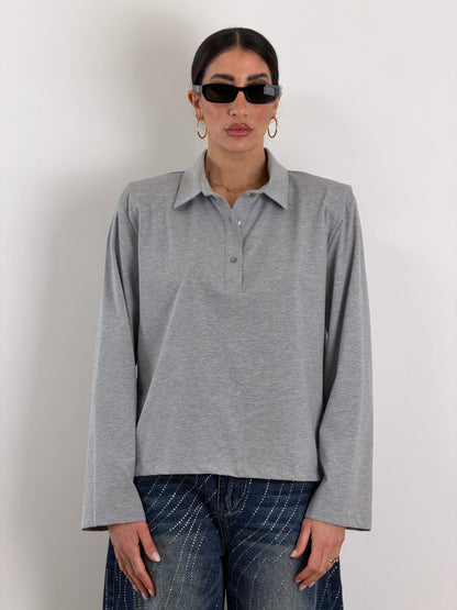 Polo grigia Just West D2615