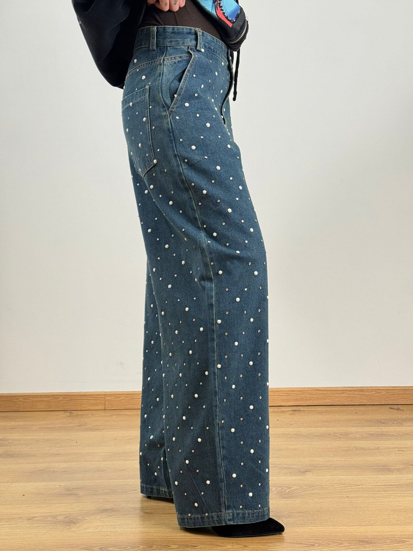 Jeans BALLOON PERLE E SWAROVSKI JESSICA PANTS