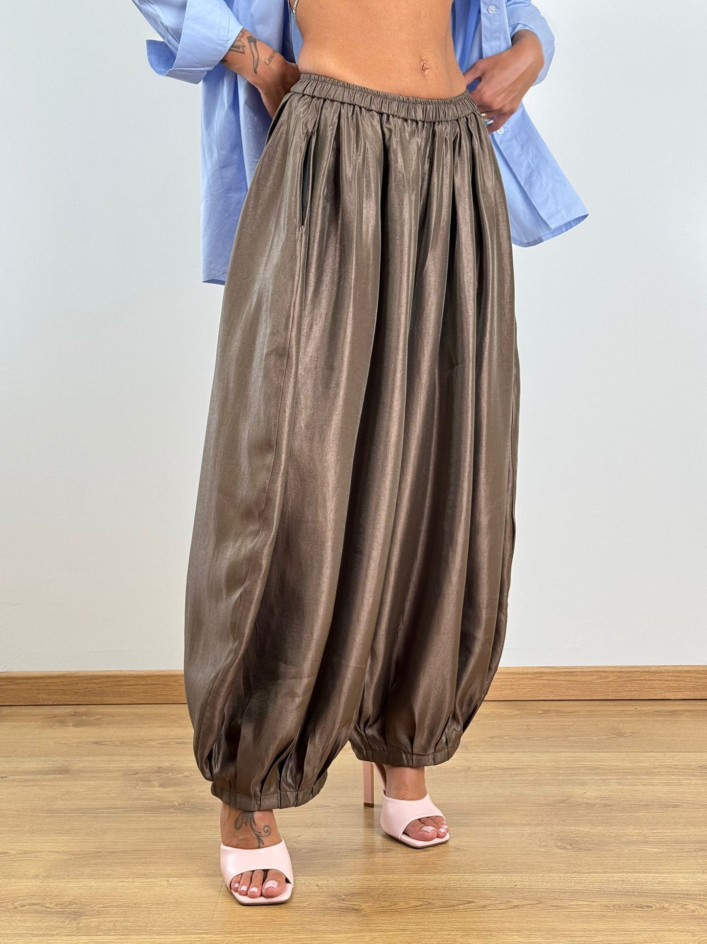 Pantalone MAXI PALLONCINO MARRONE 41800