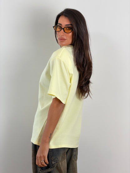 T-shirt gialla ampia H10722