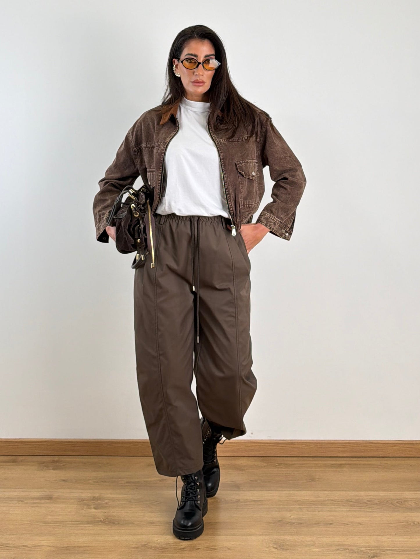 Pantalone Just West marrone 13P