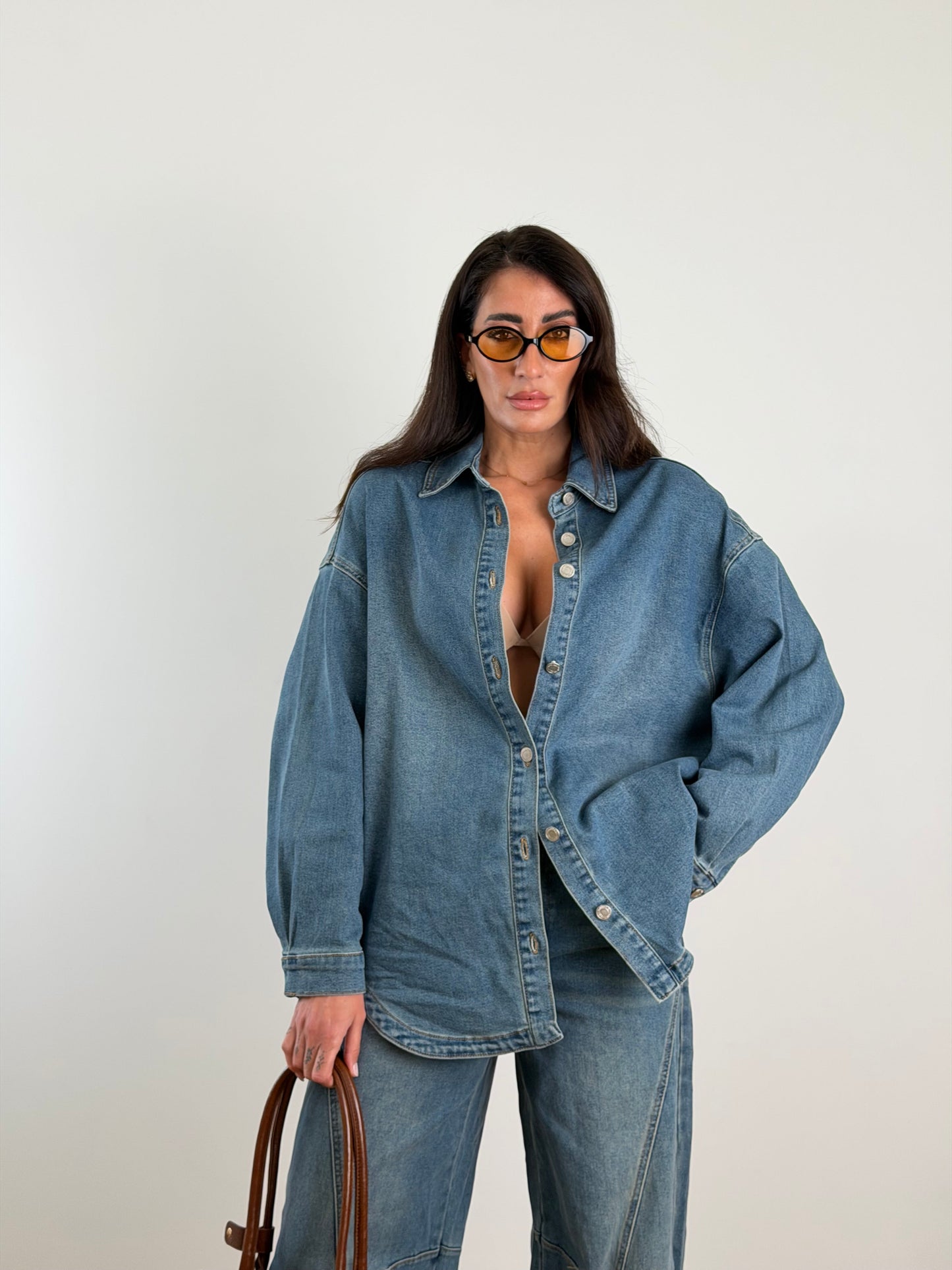Camicia Shacket denim MI25185