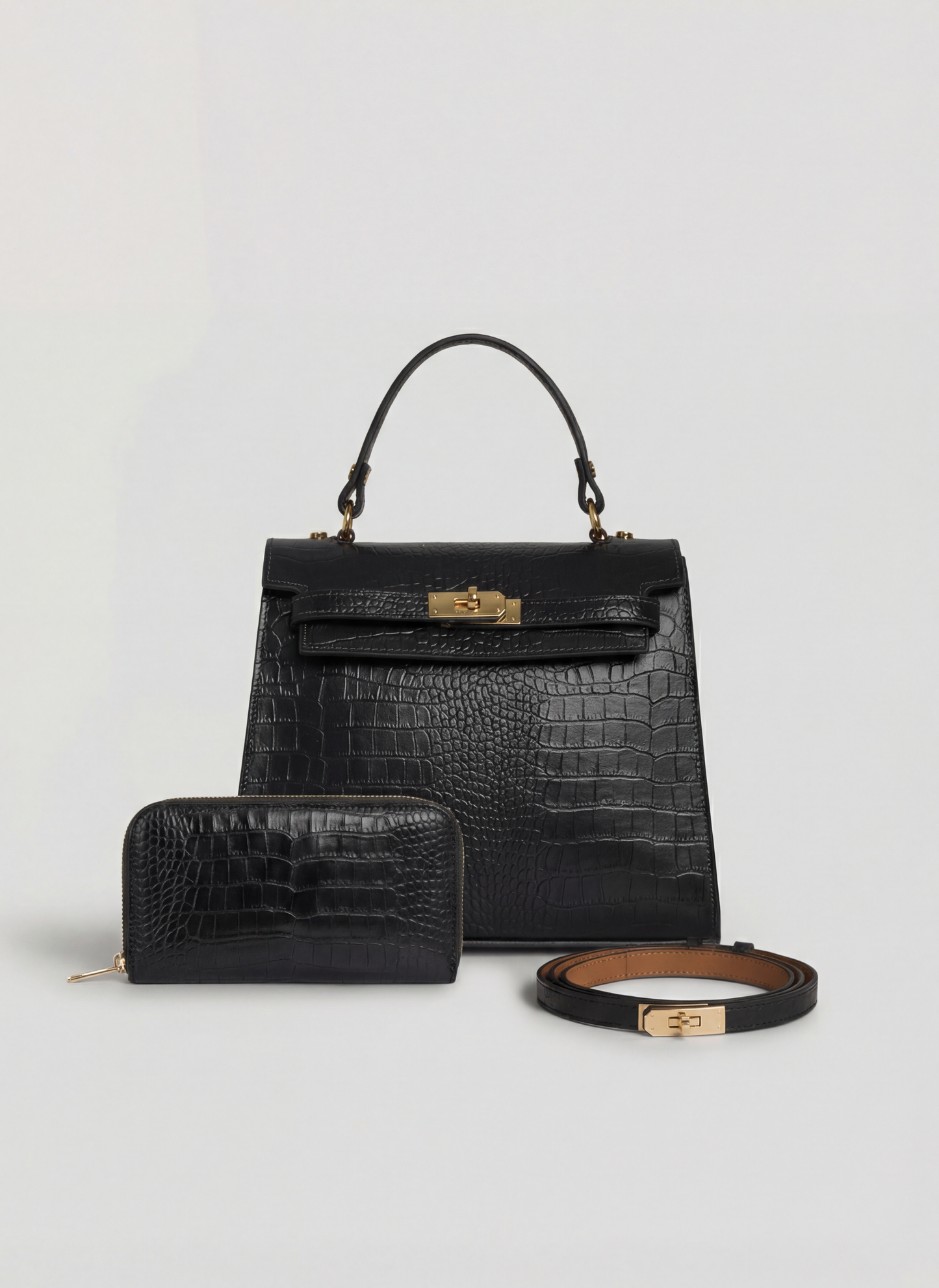 Set Zaira Limited edition in pelle coco nero