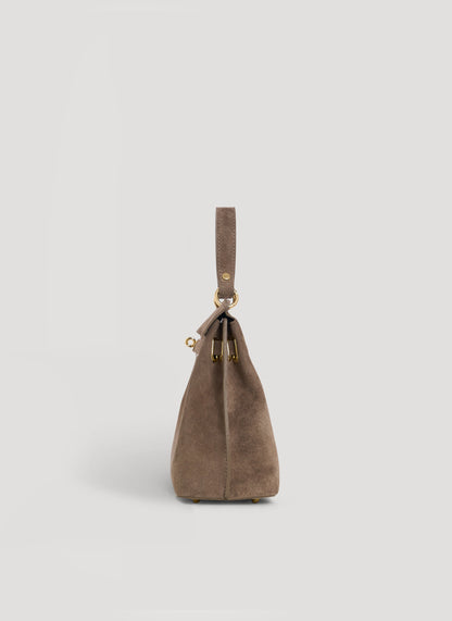 Borsa Giselle in Camoscio Taupe