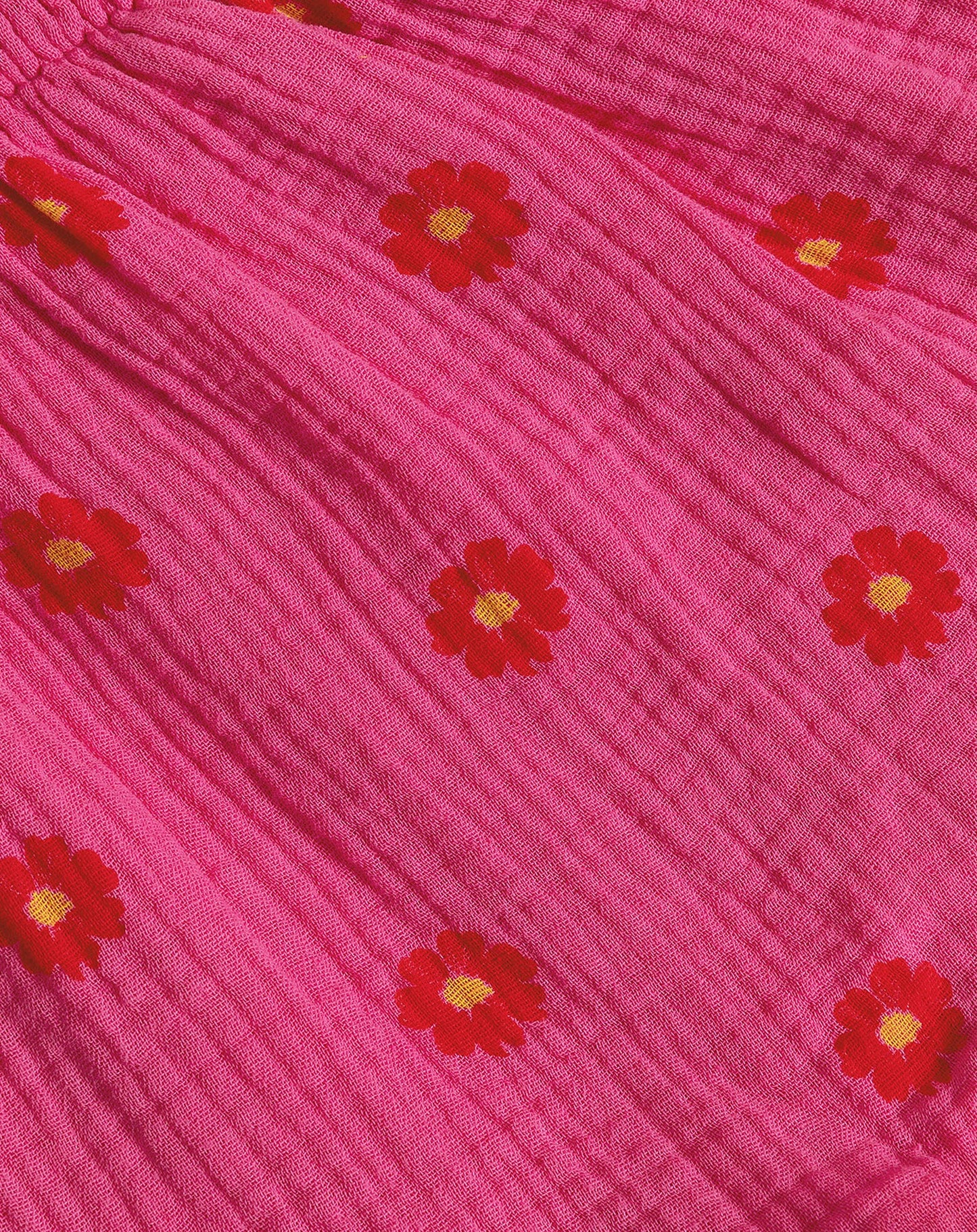 MOUSSELINE FLOWER BOW MAXI DRESS ROZE