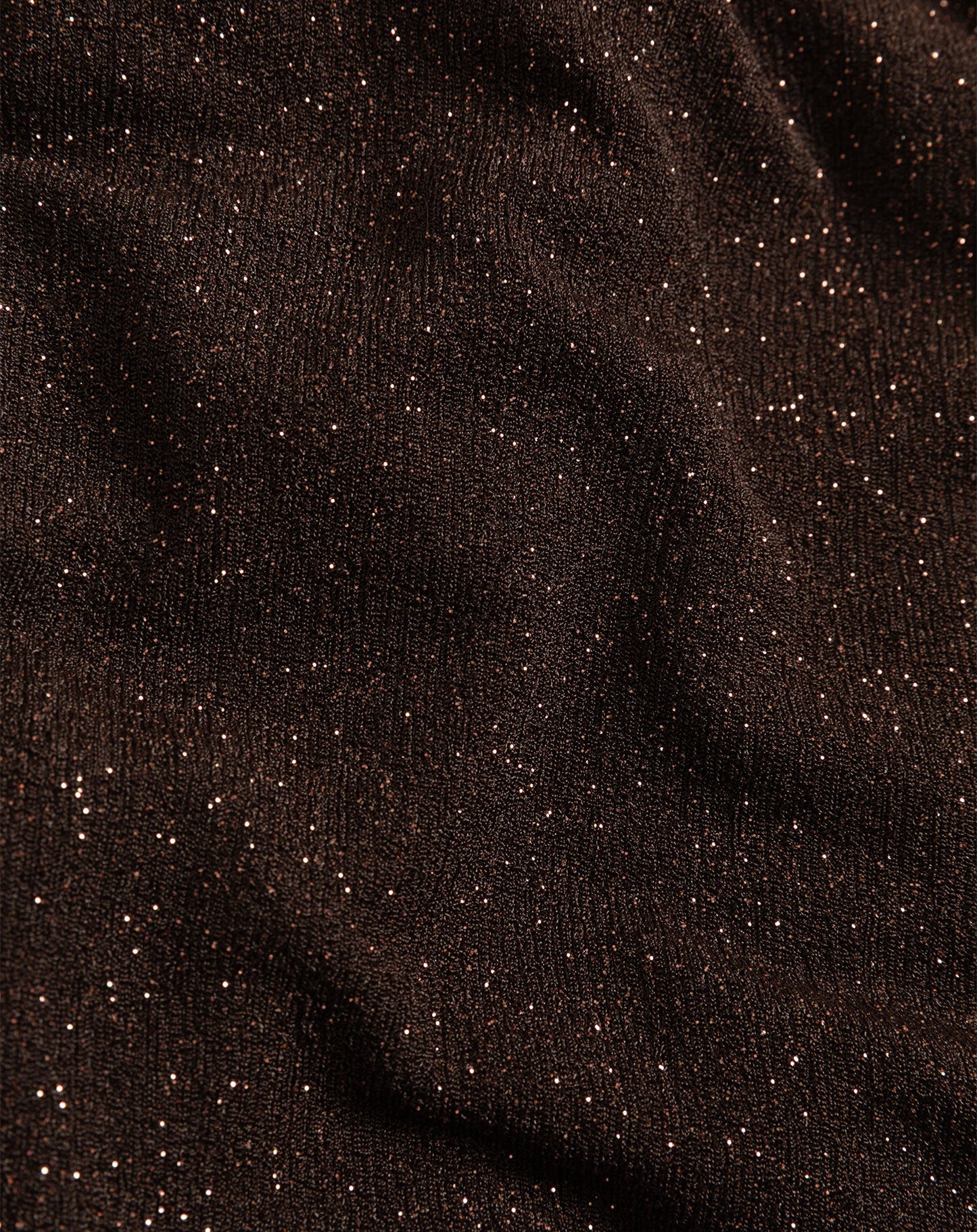 MAE CRINKLE GLITTER DRESS BRUIN