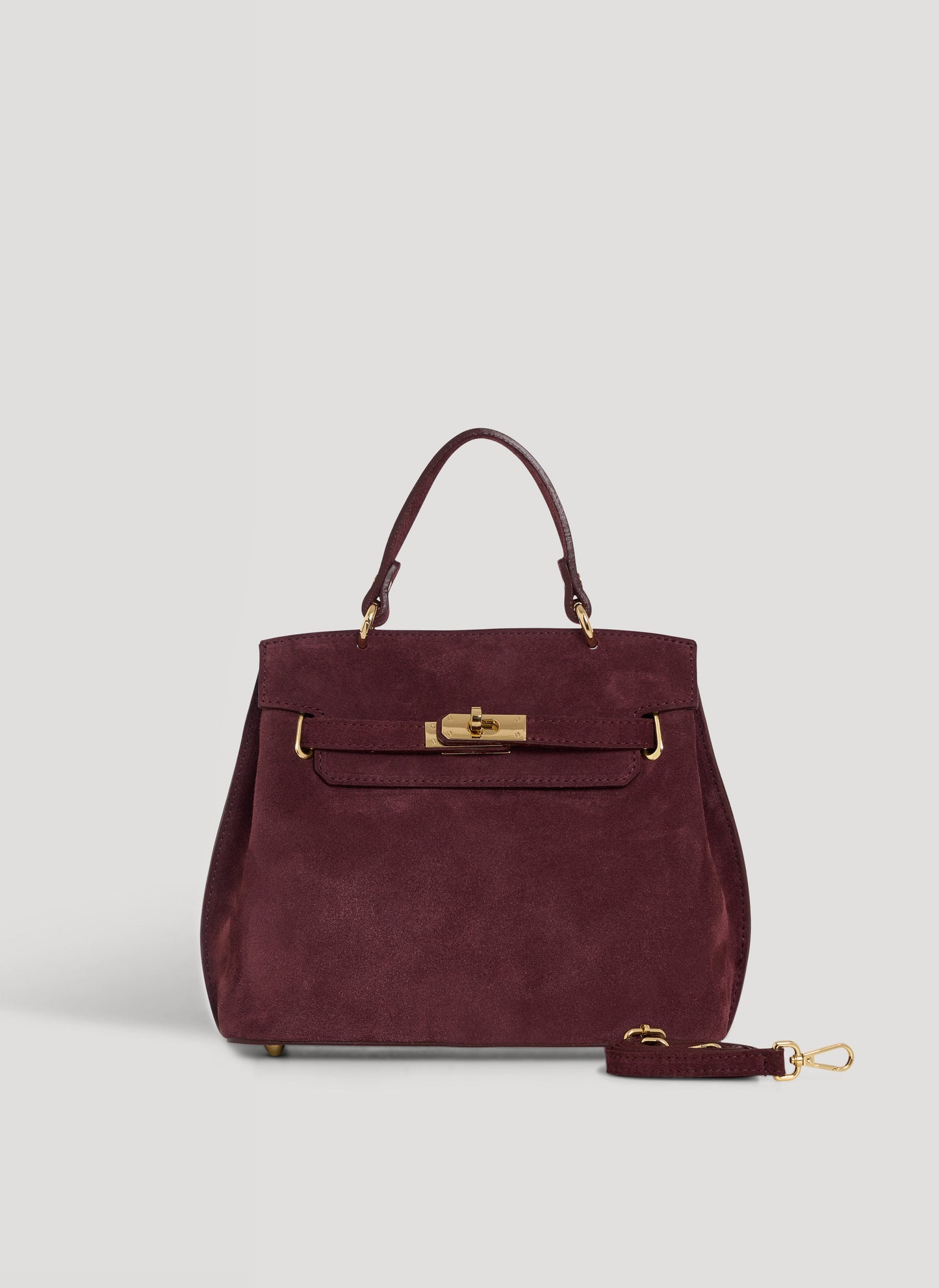 Borsa Giselle in Camoscio Borgogna