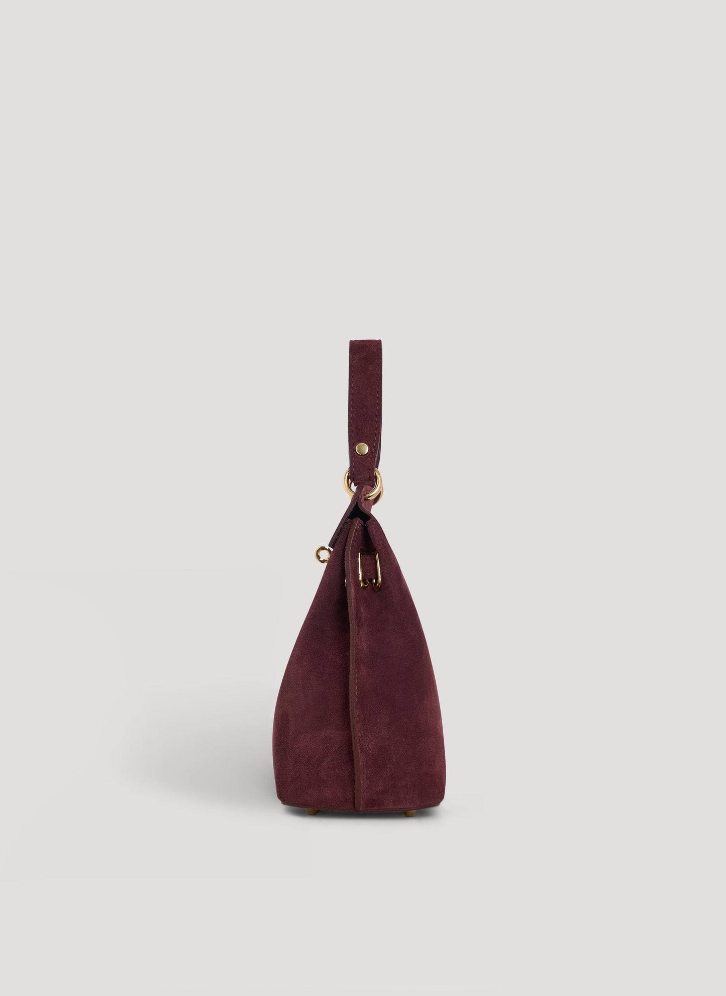 Borsa Giselle in Camoscio Borgogna