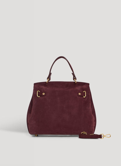 Borsa Giselle in Camoscio Borgogna