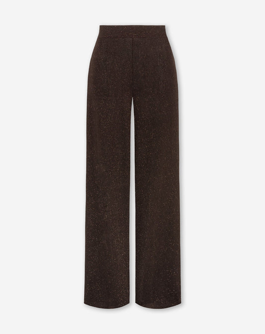 JOANY CRINKLE GLITTER PANTALON BRUIN