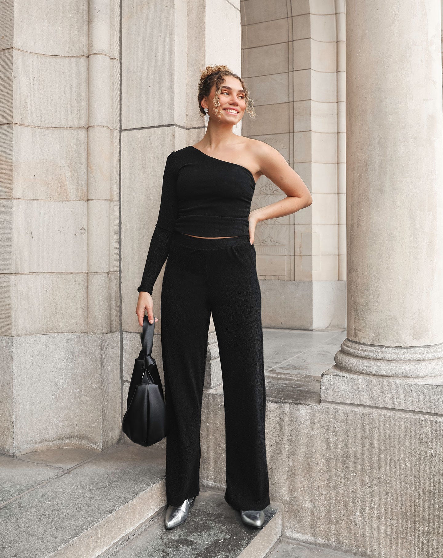 JOANY GLITTER PANTALON ZWART