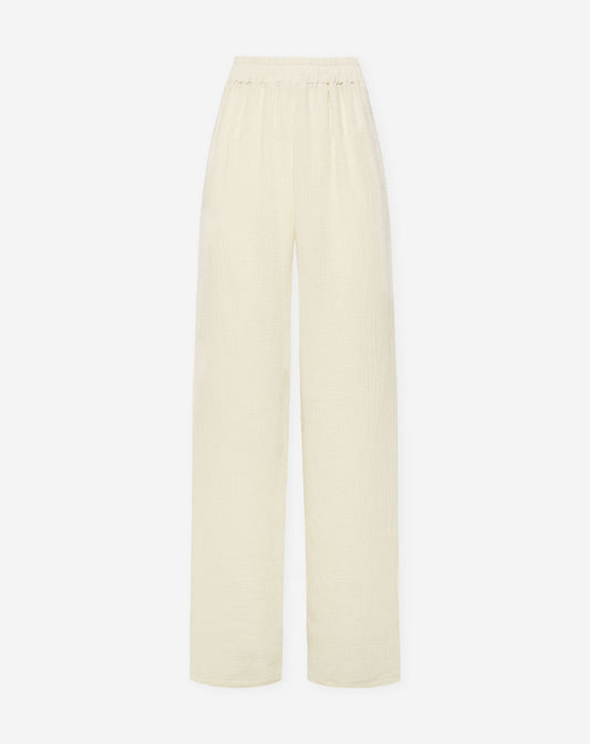 MELODY MOUSSELINE STRAIGHT LEG PANTS TALL BEIGE 