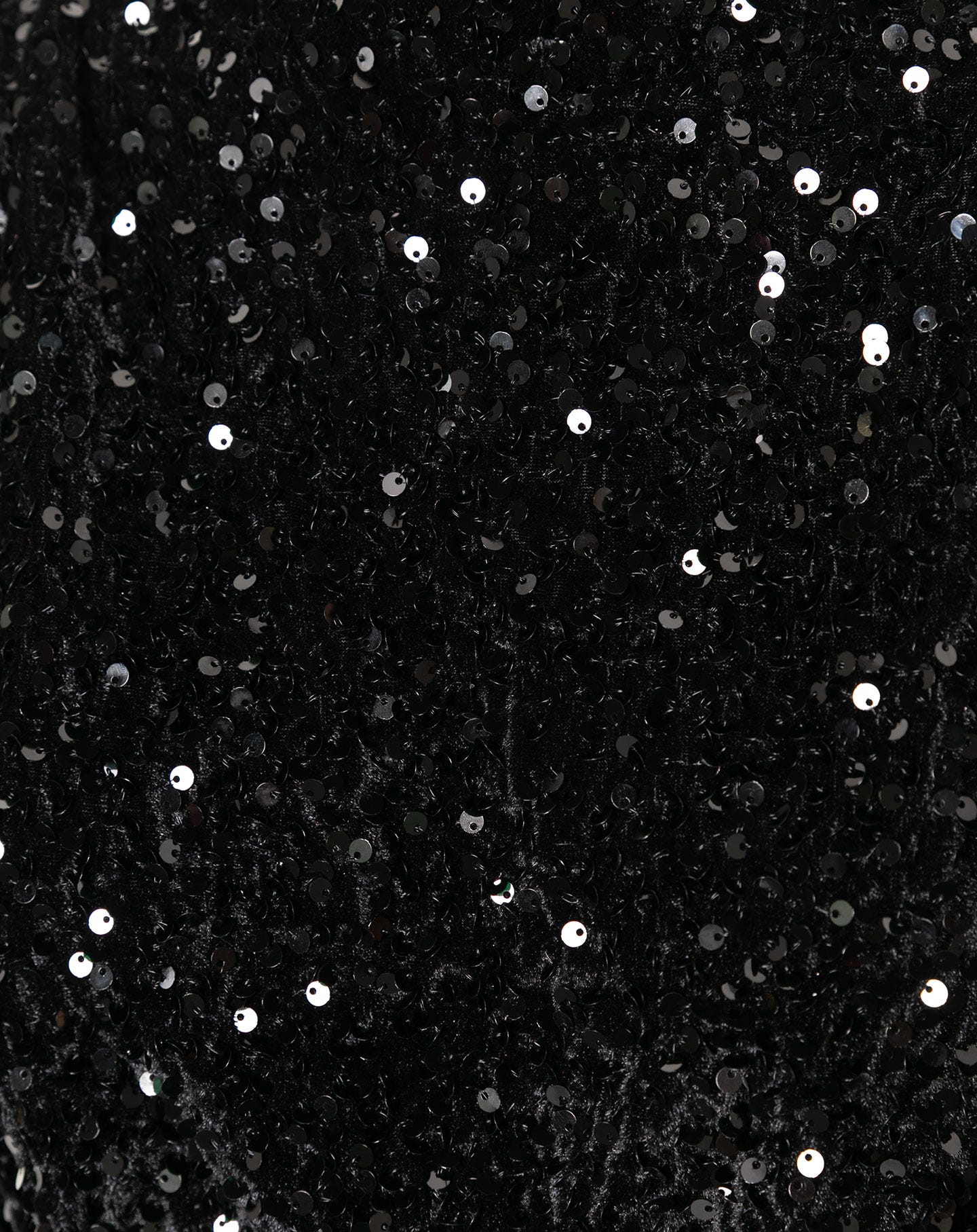 JOSH VELVET SEQUIN DRESS ZWART