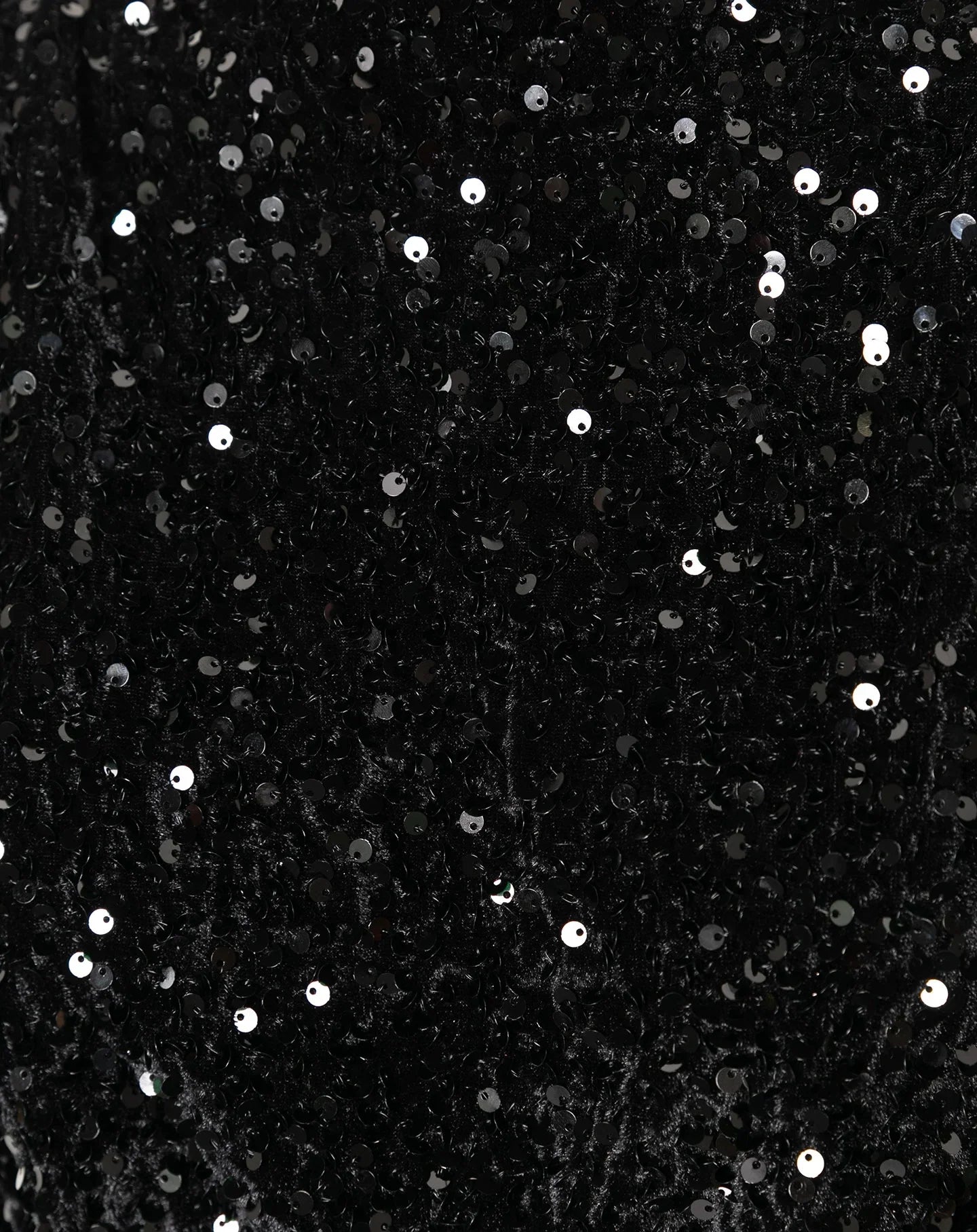 VELVET SEQUIN SKORT ZWART