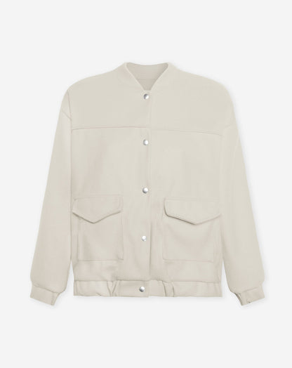 GRACIE BOMBER JACKET BEIGE