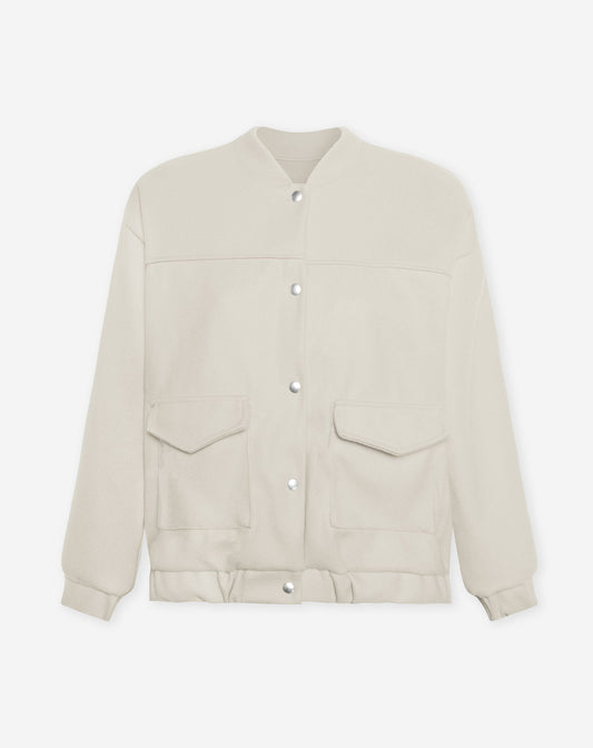 GRACIE BOMBER JACKET BEIGE