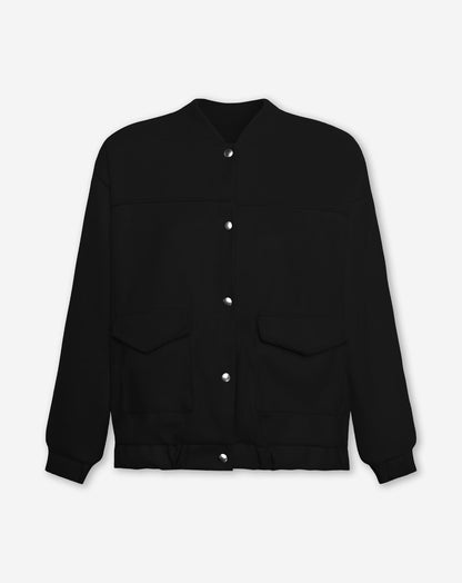 GRACIE BOMBER JACKET ZWART