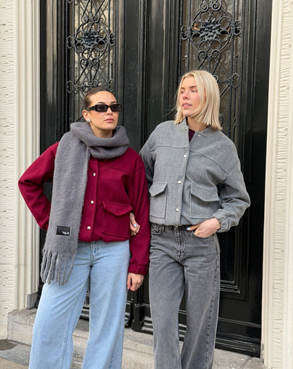 GRACIE BOMBER JACKET GRIJS