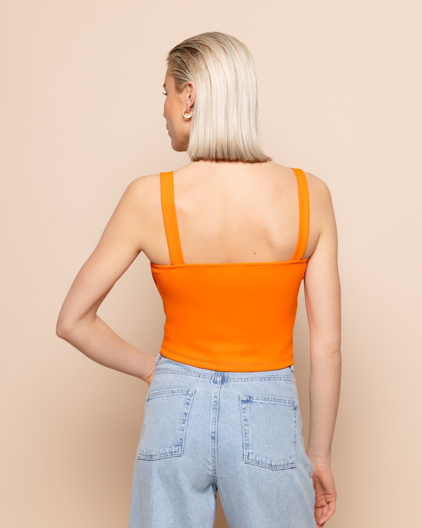 BOW CROPPED TOP ORANJE